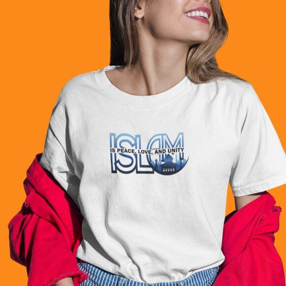 Islam is Love, Unity and Peace Shirt | Islam Statement Shirt Ramadan Shirt - Picture 2 of 10